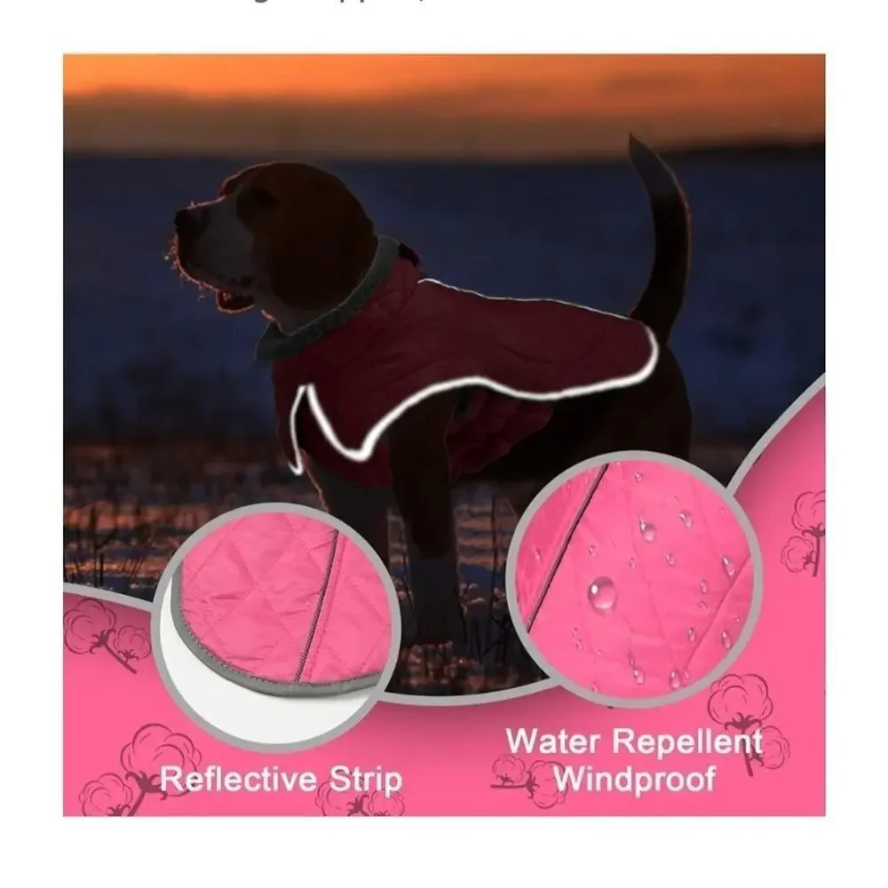 Fragralley Waterproof Windproof Winter Coat for Dogs, Reflective Cold Weather Ja